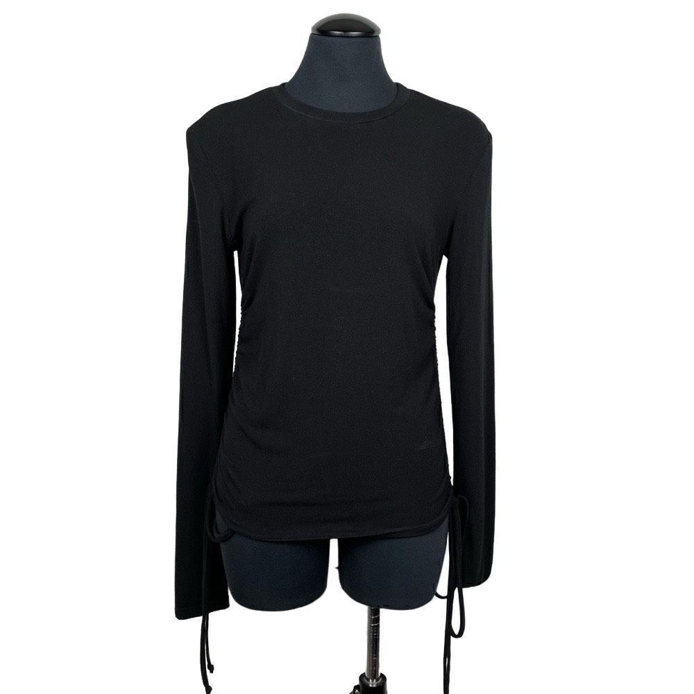Vici NWT Long Sleeve Scrunch Basic Black‎ T-Shirt - Women’s L